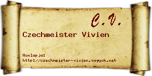Czechmeister Vivien névjegykártya